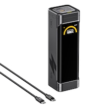 Aohi The Black Warrior 25.200 Mah 170w Pd3.0 Powerbank, Akıllı Dijital Göstergelitaşınabilir Hızlı Şarj Cihazı, Siyah