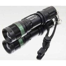 Watton Wt-037-Şarjlı Zoomlu Acil Durum Feneri Siyah