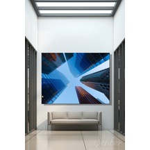 Yatay Kanvas Tablo Tekli Ev Kafe Ofis Kanada Toronto Finans Bölgesi Modern Gökdelenler 2419