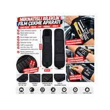 Mıknatıslı Bileklik Film Çekme Aparatı 34x8,5 Cm Cam Filmi Folyo Ppf Uygulama Metal Alet Tutucu - 926987848