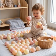Casual 100 Adet Bpa Sız Pastel Oyun Havuzu Topu