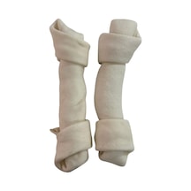 Büyük Irklar İçin Dev Kalın Düğüm Köpek Ödül Çiğneme Kemiği 32-34cm 2li Paket