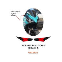 Rks R250 2023 - 2026 Uyumlu Far Sticker 06 Diğer
