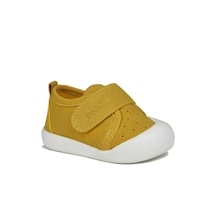 Babalı_Ayakkabı Vicco 950. E19K. 224 Anka Sarı Deri Ilk Adım Ayakkabısı