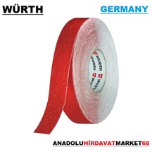 Würth Merdiven Kaydırmaz Bant Bandı 25Mm 18Mt Kırmızı Renk