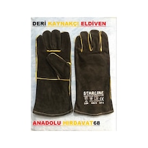 Starline Yüksek Kalite Kaynakçı Eldiveni E-084 Deri Eldiven 10No