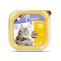 Plaisir Pate Hindi Etli Ezme Yetişkin Kedi Konservesi 100 Gr