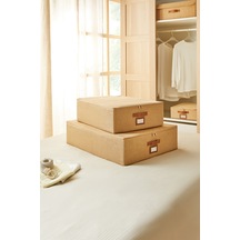 Ocean Home Textile 2'li Jüt Destekli Hurç Set  45 x 55 x 18 + 55 x 70 x 18 cm