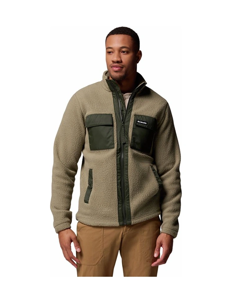 Columbia Juniper Peak Full Zip Fleece Yeşil Erkek Outdoor Polar Xe6508 Yeşil