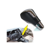 Renault Latitude Otomatik Vites Topuzu ( Siyah Deri-Bej Dikiş)