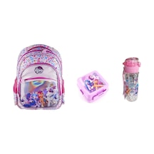 My Little Pony 22618 Ilkokul Sırt Çantası Ve Beslenme Seti Matara+beslenme Kabı Standart