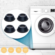 Gürültü Engelleyici Ve Kaymaz Titreşim Önleyici Kauçuk Ayak Pedleri Çamaşır Makinesi Siyah Diğer