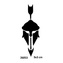 Airbrush Tattoo Miğfer Ve Ok Yapışkanlı Stencil Süsleme Ve Boyama Kalıbı Stencil Kalıp