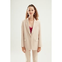 Quzu Blazer Ceket Taş