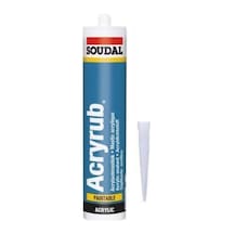 Soudal Acryrub Silikonize Mastik 500 Gr Beyaz 4 Adet 1 Adet Silikon Tapancalı Diğer