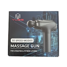 Yues Profesyonel Masaj Tabancası Sporcu Masaj Alet 6 Başlık 30hız Siyah