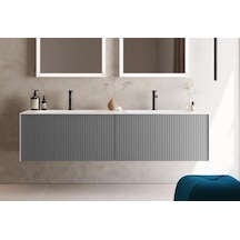Orka Cube 160 Alt Modül + Lavabo Modul Mat Gri Diğer