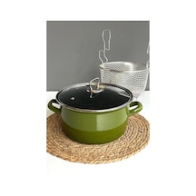 Milano Premium 22 Cm Zeytin Yeşili Kızartma Tenceresi 4,5 L Renkli