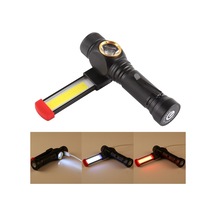 Sones W550 10w 800lm Usb Şarj T6 + Cob Ipx6 Su Geçirmez Güçlü Led El Feneri 5 Modlu Çalışma Lambası Siyah