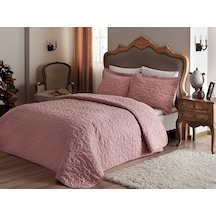Taç Yatak Örtüsü Seti Comfort Laurel Pudra Tek Kişilik