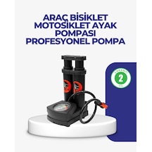 Kaymaz Pedallı Ayaklı Hava Pompası Tüm Supap Uyumlu Kaymaz Pedallı Ayaklı Hava Pompası Tüm Supap Uyumlu