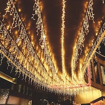 4 Metre 18 Dallı Saçak Perde Led Işık 18 Dallı Saçak Led Işık Gün Işığı Salkım Led Işık Eklemeli Gün Işığı