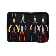 Jialan 8 Adet/takım Çelik Mini Pense Uzun Yuvarlak Düz Burun