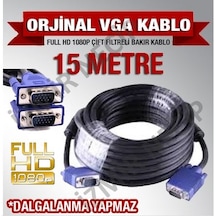 15 Metre Vga Vga Kablo Wga Kablo Wegea Çift Filtreli