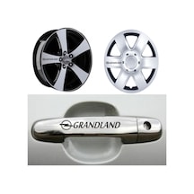 Opel Grandland Kapı Kolu Jant Sticker Yapıştırma 8 Ad