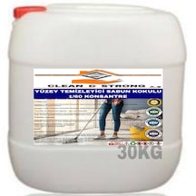 Clean & StrongYüzey Temizleyici Konsantre 1/60 Sabun Kokusu 30 KG