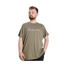 Mode Xl Büyük Beden Erkek T-Shirt Muhammed Alı 23160 Haki 001