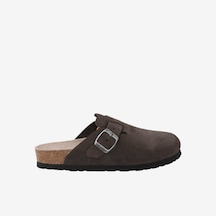 Terlik Erkek G106581 Genuins Rıva Velour Dark Grey Gri