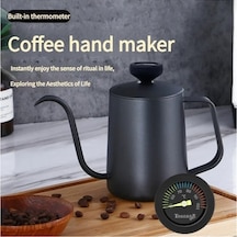 Jialan Paslanmaz Çelik Cezve Gıda Sınıfı Dayanıklı Kahve Siyah Bq Siyah