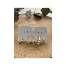 İncili Set Küpe/earcuff Altın - 741699850 Altın - 741699850 Altın