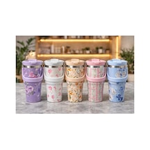 700 Ml Taşıma Kulplu Paslanmaz Çelik Termos Mug - Vakumlu Isı Yalıtımlı Bardak Alk4629 -