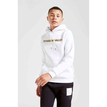 Tshirthane Stardew Valley Baskılı Unisex Çocuk Kapüşonlu Beyaz Sweatshirt