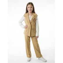 Xo Kids Kız Çocuk 3lu Alt Üst Takım 11-16 Yaş 6134 Hardal