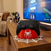 Playstation 5 Controller Standı - Örümcek Ağı Temalı Stand - Gamer  Kırmızı
