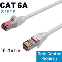 Irenıs 10 Mt Beyaz Cat 6a S/ftp Ethernet Data Center Patch Kablo