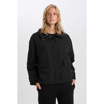 DeFacto Su Geçirmez Kapüşonlu Cepli Çıtçıtlı İçi Çıkarılabilir Mont C6878AX25SPBK27 Siyah DeFacto Su Geçirmez Kapüşonlu Cepli Çıtçıtlı İçi Çıkarılabilir Mont C6878AX25SPBK27 Siyah