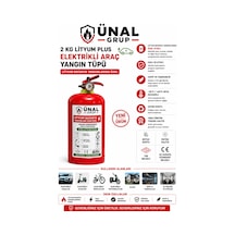 2 Kg Elektrikli Araç Lityum Yangın Söndürücü Kkt Yangın Tüpü Ev Ofis
