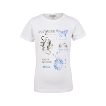 Brz Kıds Brz Kids Baskılı Unisex Çocuk T-shirt-ekru Ekru