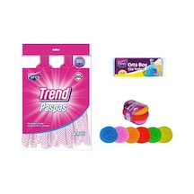 Parex Trend Pratik Paspas Ucu 2'li + Çizmez Ovma Teli 3'lü + Çöp Torbası Orta Boy 15'li