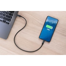 Type-c To Type-c Kablo 30 Cm 60w Hızlı Şarj Ve 5gbps Veri Aktarımı Dayanıklı Örgü Kaplama, Telefon, Tablet Ve Laptop Uyumlu