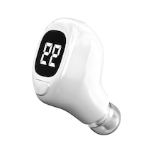 F6 Bluetooth Kulaklık Mini Görünmez Kulak İş Dijital Ekran Kulaklık