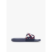 Tommy Hilfiger Fw0fw092030gy Th Braided Pool Kadın Terlik Lacivert