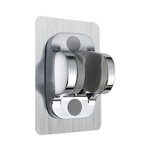 Primepickings Gümüş Abs Duş Tutucu Ev Banyo Aksesuarı Siyah Için Sondaj Ayarlanabilir Duş Braketi 2 Katlı Gri