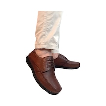 Fiyra Fth03 Kahverengi Hakiki Deri Kaymaz Bağacaklı Erkek Ayakkabı Kahverengi