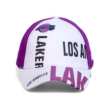 Beyaz Los Angeles Lakers Basketbol Beyzbol Şapkası - Standart Beyaz