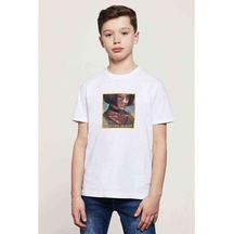 Leon Mathilda I Want Love Or Baskılı Unisex Çocuk Beyaz T-Shirt